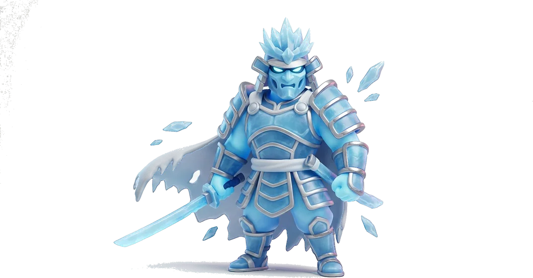 Frost: an ice samurai with a frozen blade