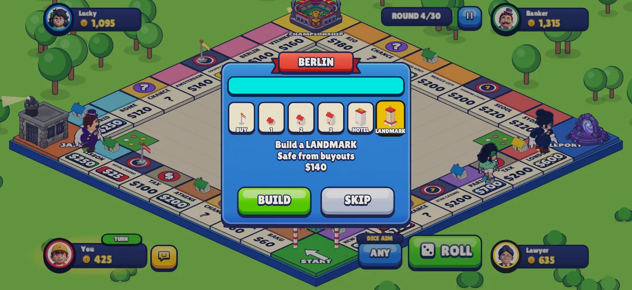 Build popup in Berlin showing the ladder from lot to landmark
